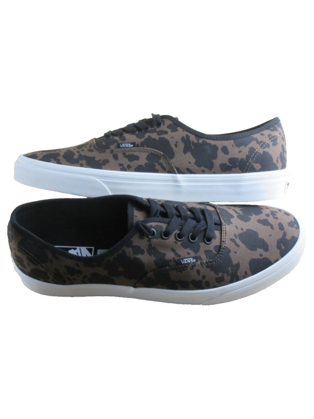 Vans Authentic Men's Animalier Cow Print Brown Black Canvas shoes Size 11 NEW